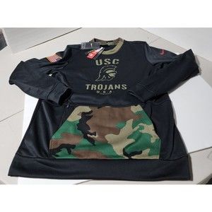 NWT's Nike USC Trojans On-Field Salute to Service Pullover Crew Men's Size Large
